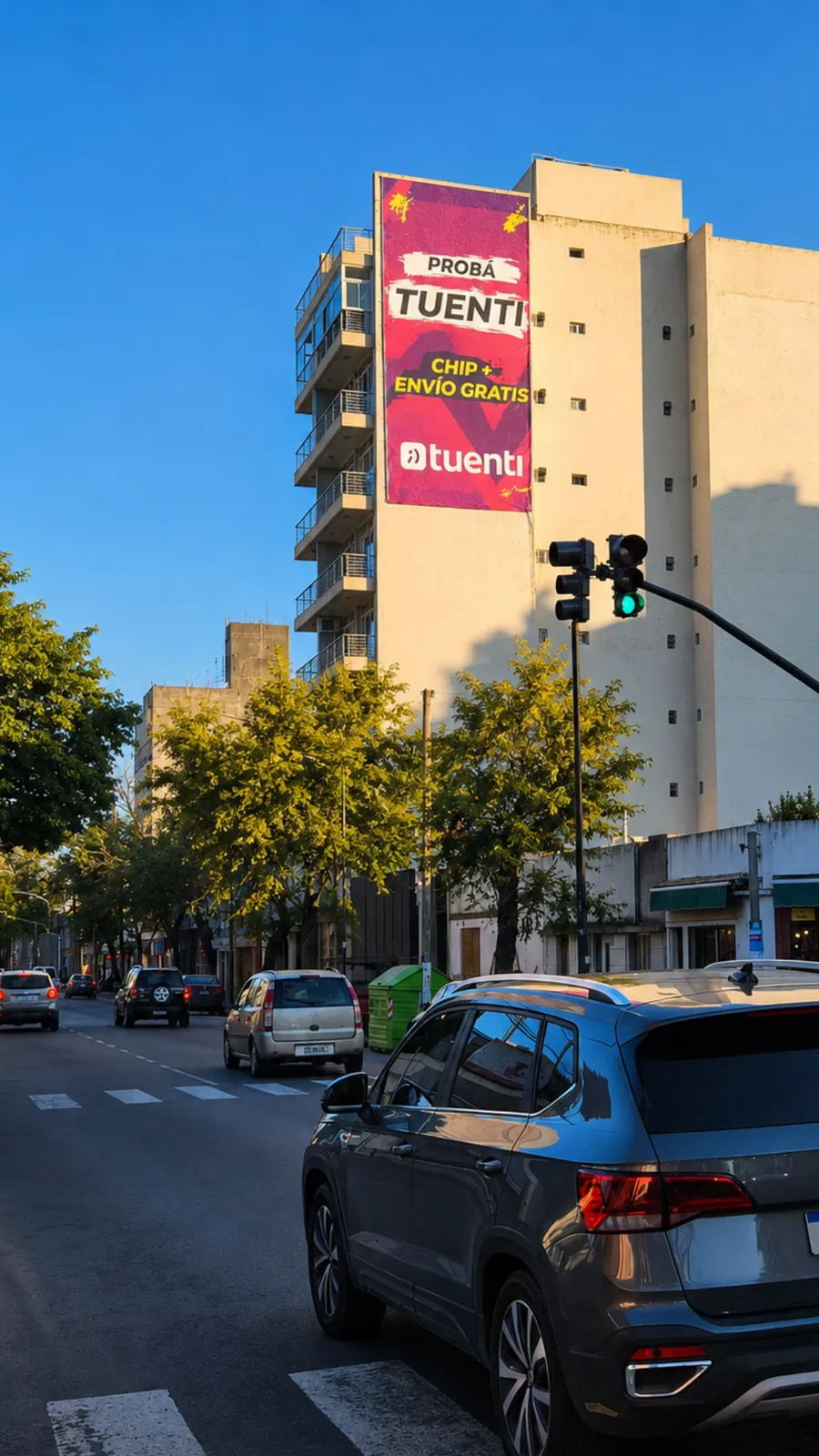 Campaña de Tuenti en una medianera de gran formato, Rosario
